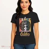 A Queen Was Born In October Women's T-Shirt thumb 4