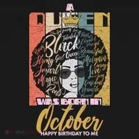 A Queen Was Born In October Women's T-Shirt thumb 6