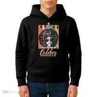 A Queen Was Born In October Kids Hoodie thumb 4