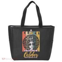 A Queen Was Born In October Tote Bag thumb 0