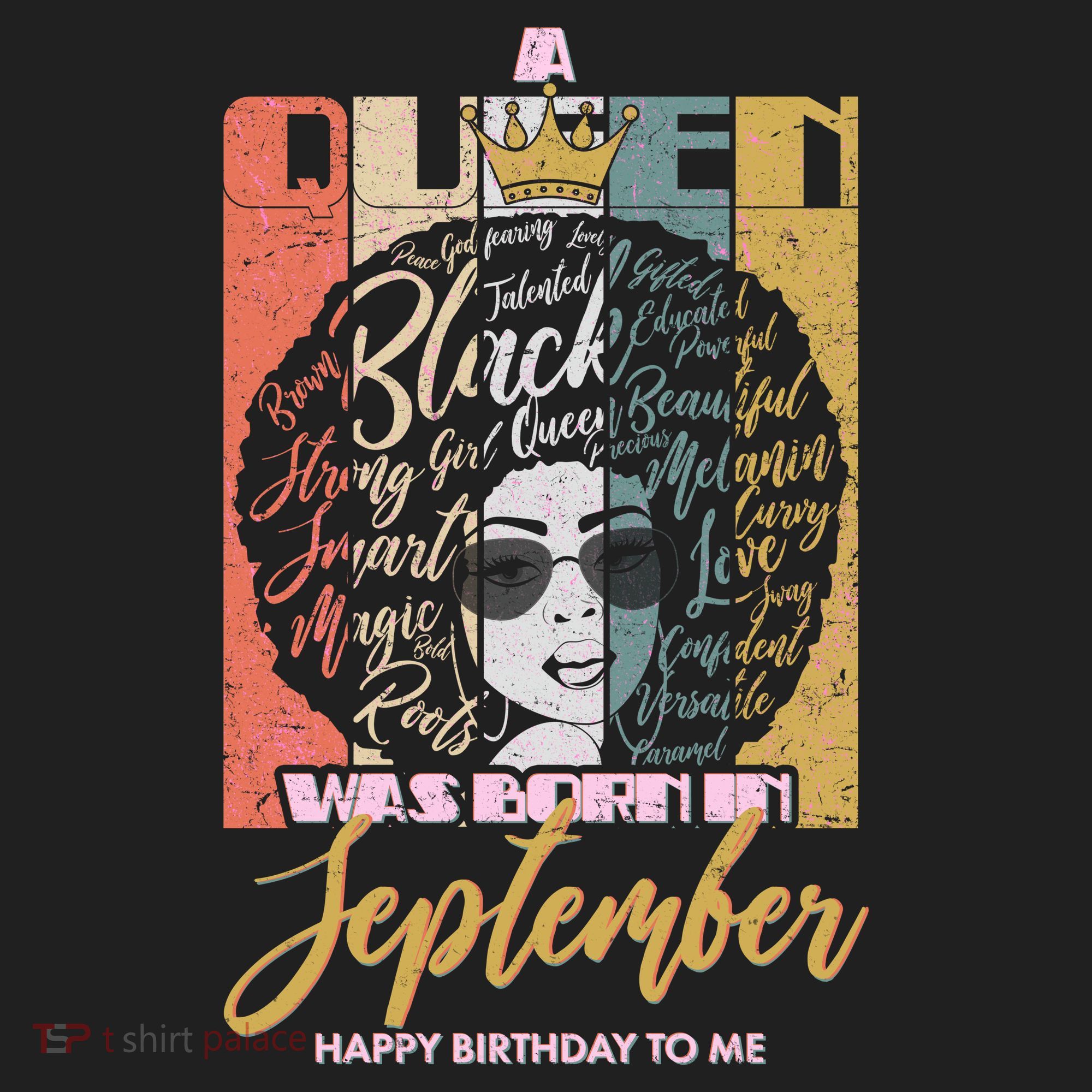 A Queen Was Born In September Golf Towel