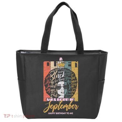 A Queen Was Born In September Tote Bag