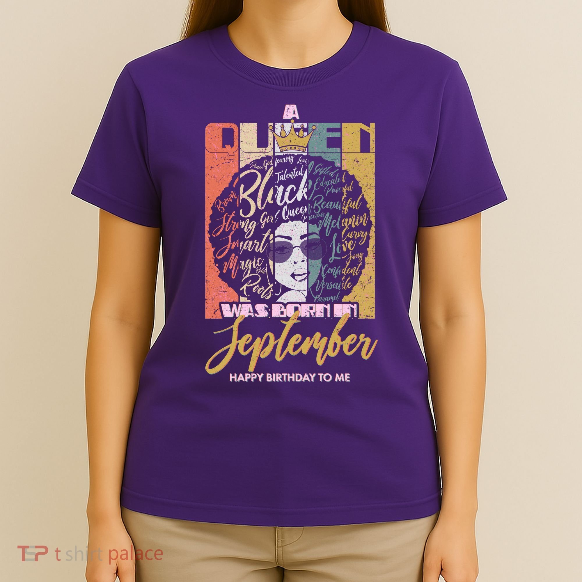 A Queen Was Born In September T-Shirt