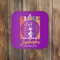 A Queen Was Born In September Coaster thumb 0