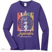 A Queen Was Born In September Women's Long Sleeve Shirt thumb 0
