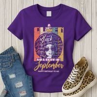 A Queen Was Born In September Women's T-Shirt thumb 3
