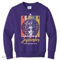 A Queen Was Born In September Kids Sweatshirt thumb 0