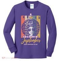 A Queen Was Born In September Kids Long Sleeve Shirt thumb 0