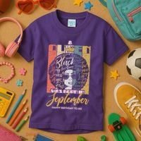 A Queen Was Born In September Kids T-Shirt thumb 3