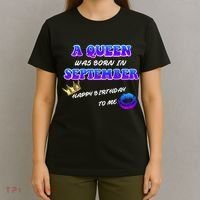 A Queen Was Born In September Happy Birthday To Me T-Shirt thumb 4