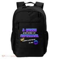 A Queen Was Born In September Happy Birthday To Me Backpack thumb 0