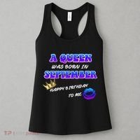 A Queen Was Born In September Happy Birthday To Me Women's Tank Top thumb 3