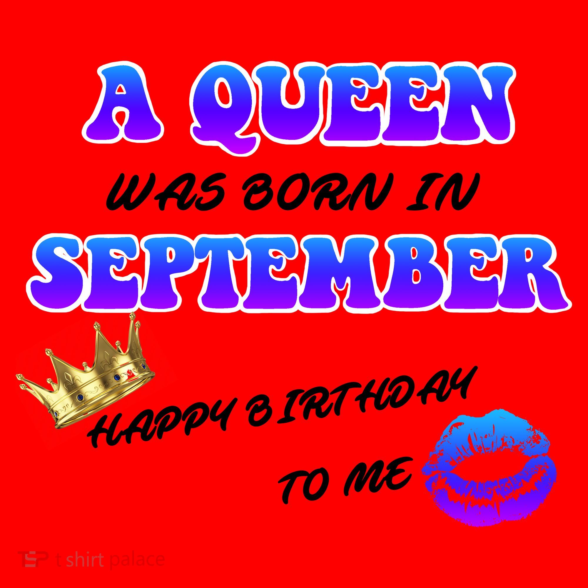 A Queen Was Born In September Happy Birthday To Me Santa Hat