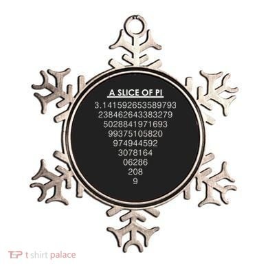 A Slice of Pi Pie Funny Pi Day Math Geek Logo Ornament