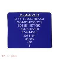 A Slice of Pi Pie Funny Pi Day Math Geek Logo Mousepad thumb 0