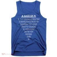 A Slice of Pi Pie Funny Pi Day Math Geek Logo Tank Top thumb 0