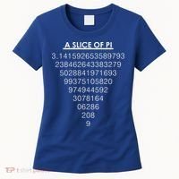 A Slice of Pi Pie Funny Pi Day Math Geek Logo Women's T-Shirt thumb 0