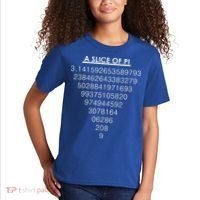 A Slice of Pi Pie Funny Pi Day Math Geek Logo Kids T-Shirt thumb 2
