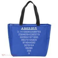 A Slice of Pi Pie Funny Pi Day Math Geek Logo Tote Bag thumb 0