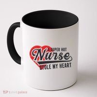 A Super Hot Nurse Stole My Heart Coffee Mug thumb 0
