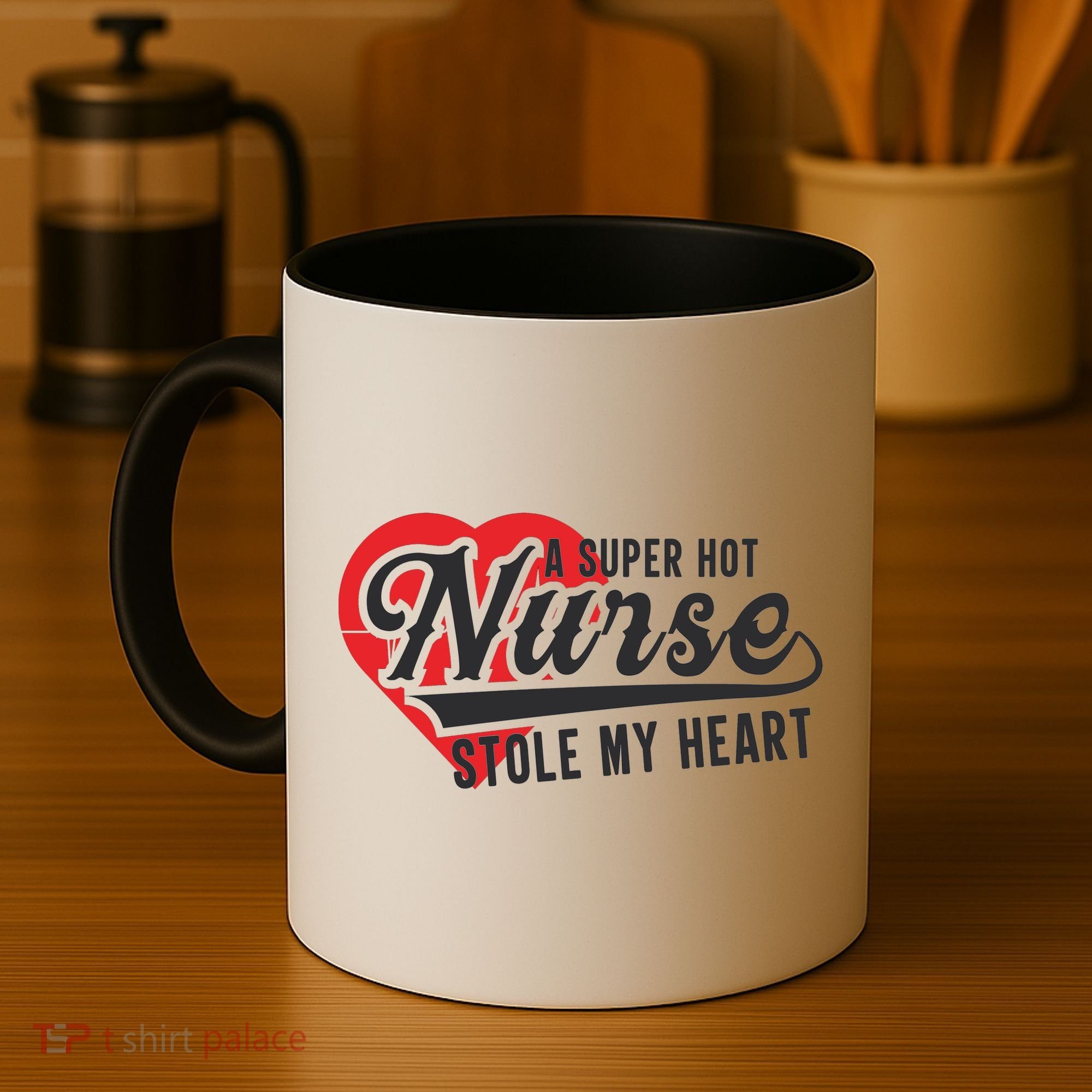 A Super Hot Nurse Stole My Heart Coffee Mug
