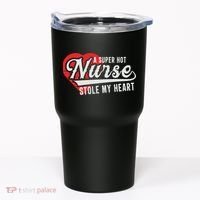 A Super Hot Nurse Stole My Heart Tumbler thumb 0