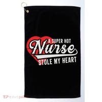 A Super Hot Nurse Stole My Heart Golf Towel thumb 0