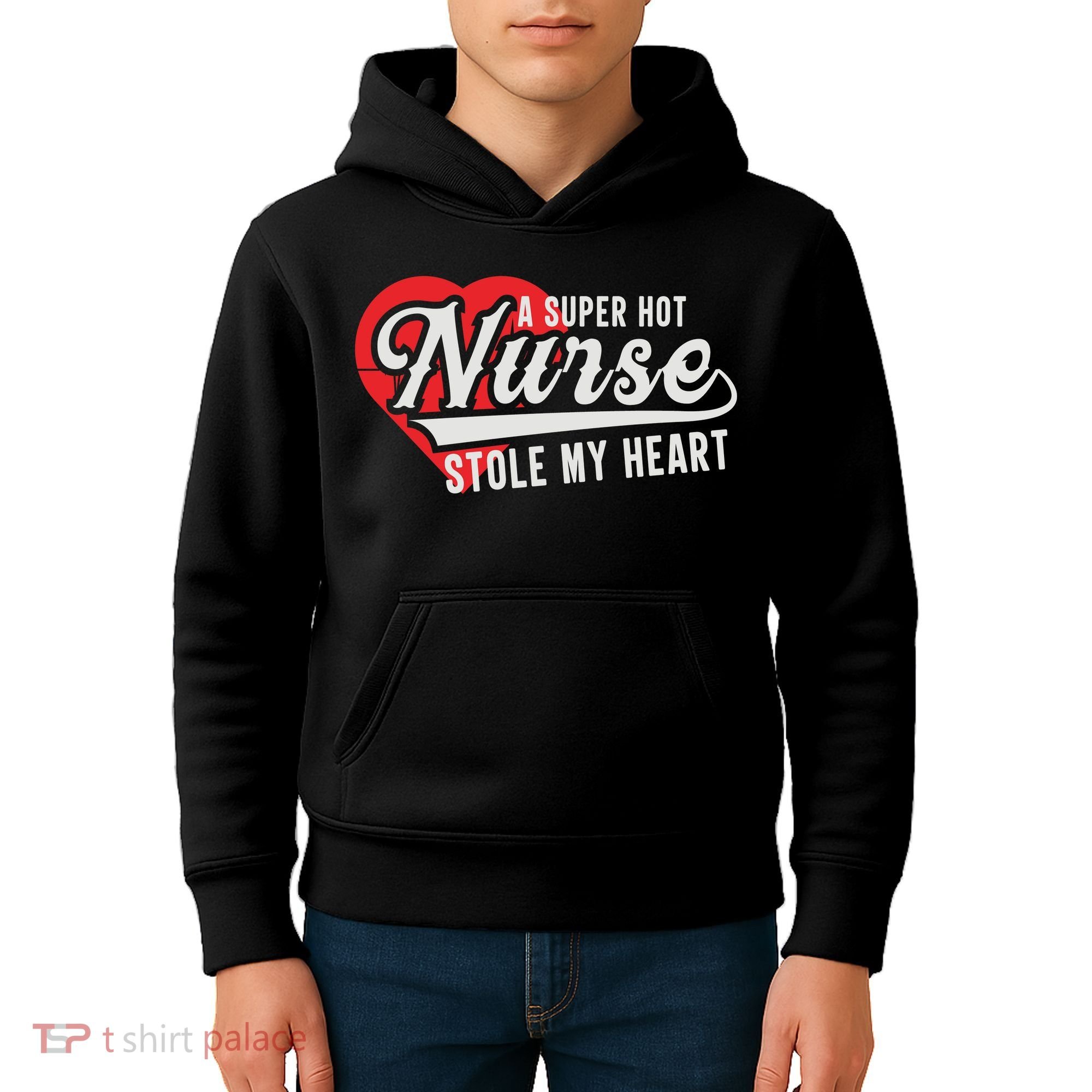 A Super Hot Nurse Stole My Heart Kids Hoodie