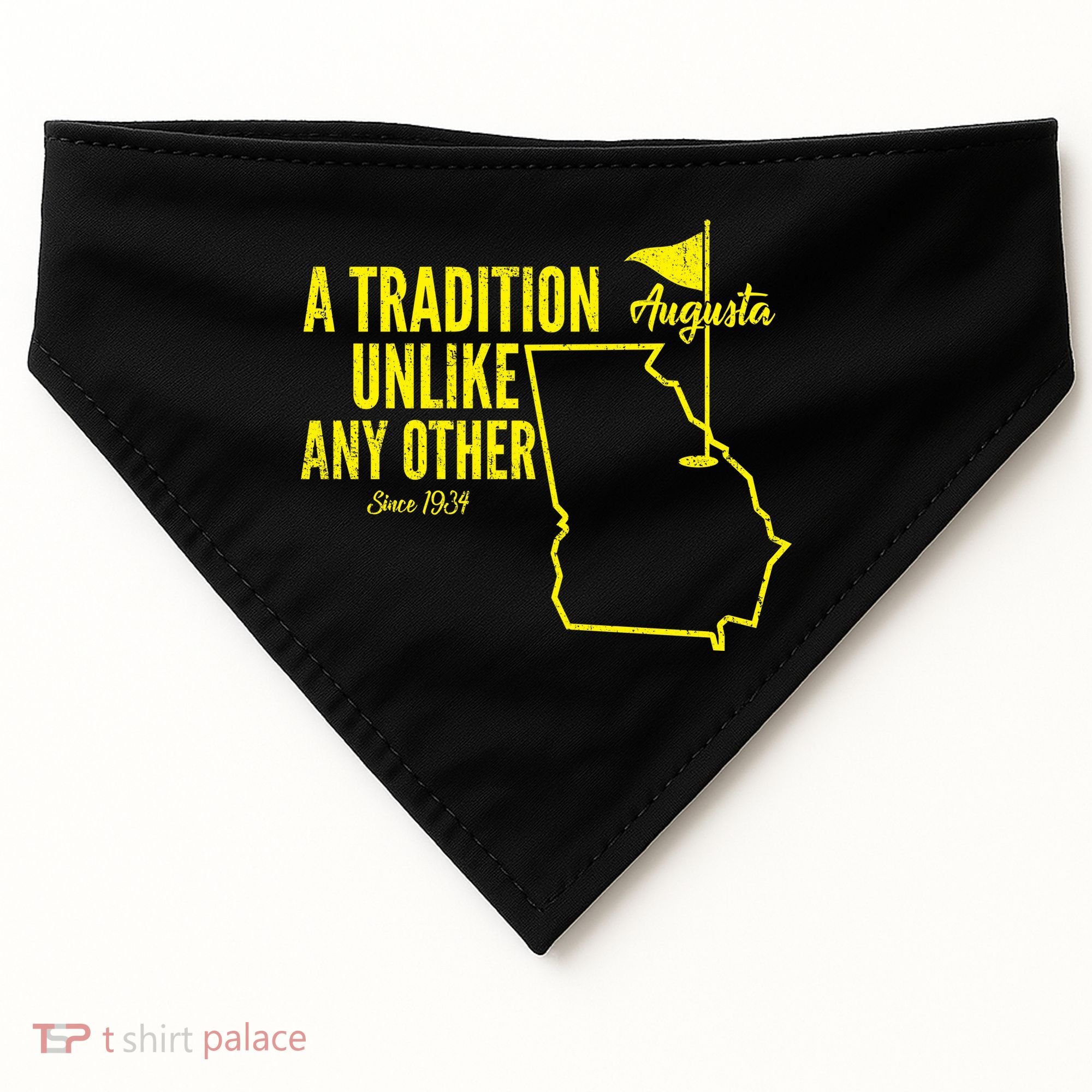 A Tradition Unlike Any Other Augusta Georgia Golfing USA-Made Doggie Bandana
