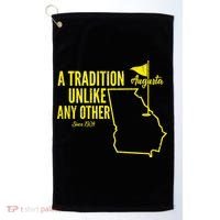 A Tradition Unlike Any Other Augusta Georgia Golfing Golf Towel thumb 0