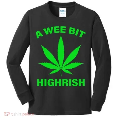A Wee Bit Highrish Kids Long Sleeve Shirt