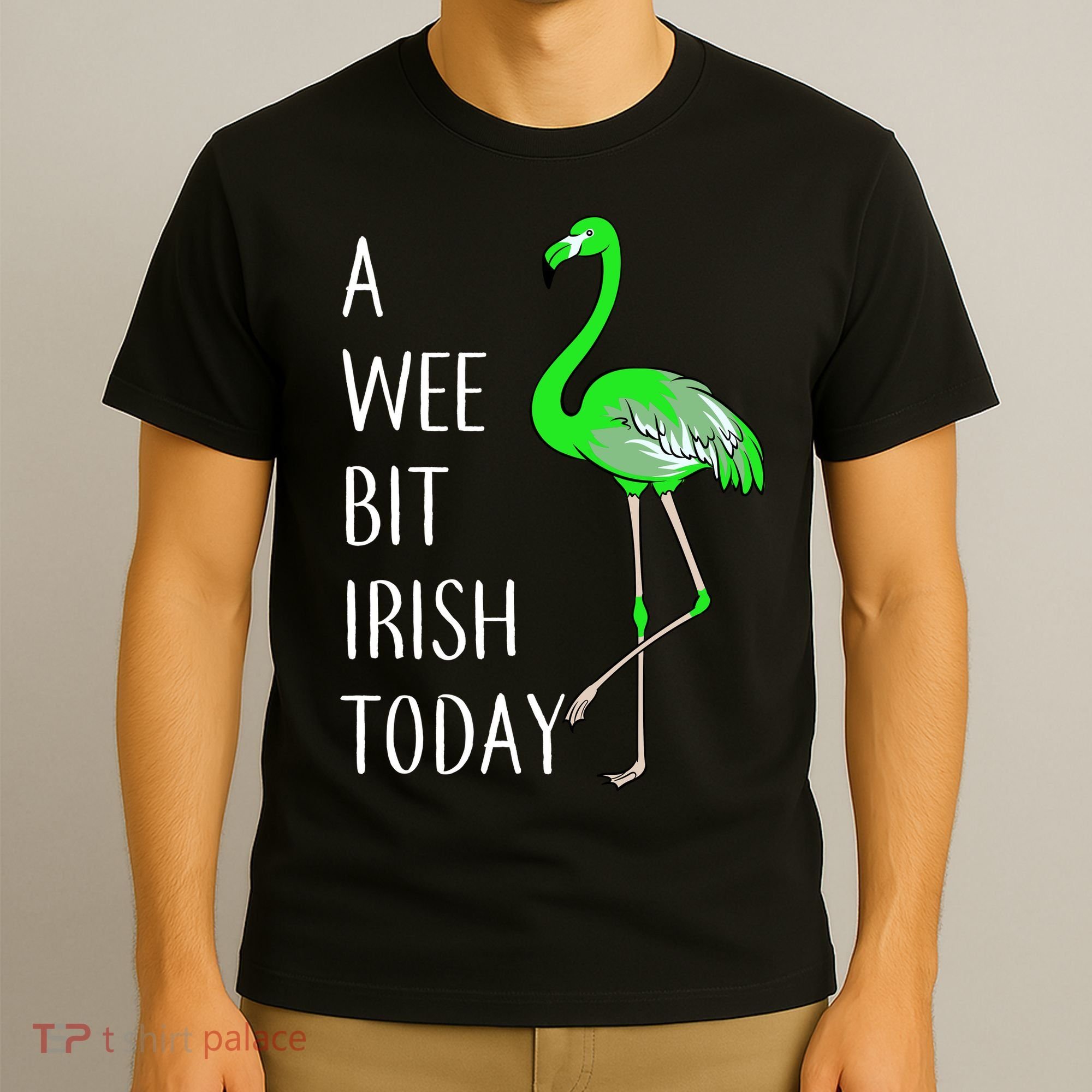 A Wee Bit Irish Today Flamingo T-Shirt