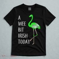 A Wee Bit Irish Today Flamingo T-Shirt thumb 5