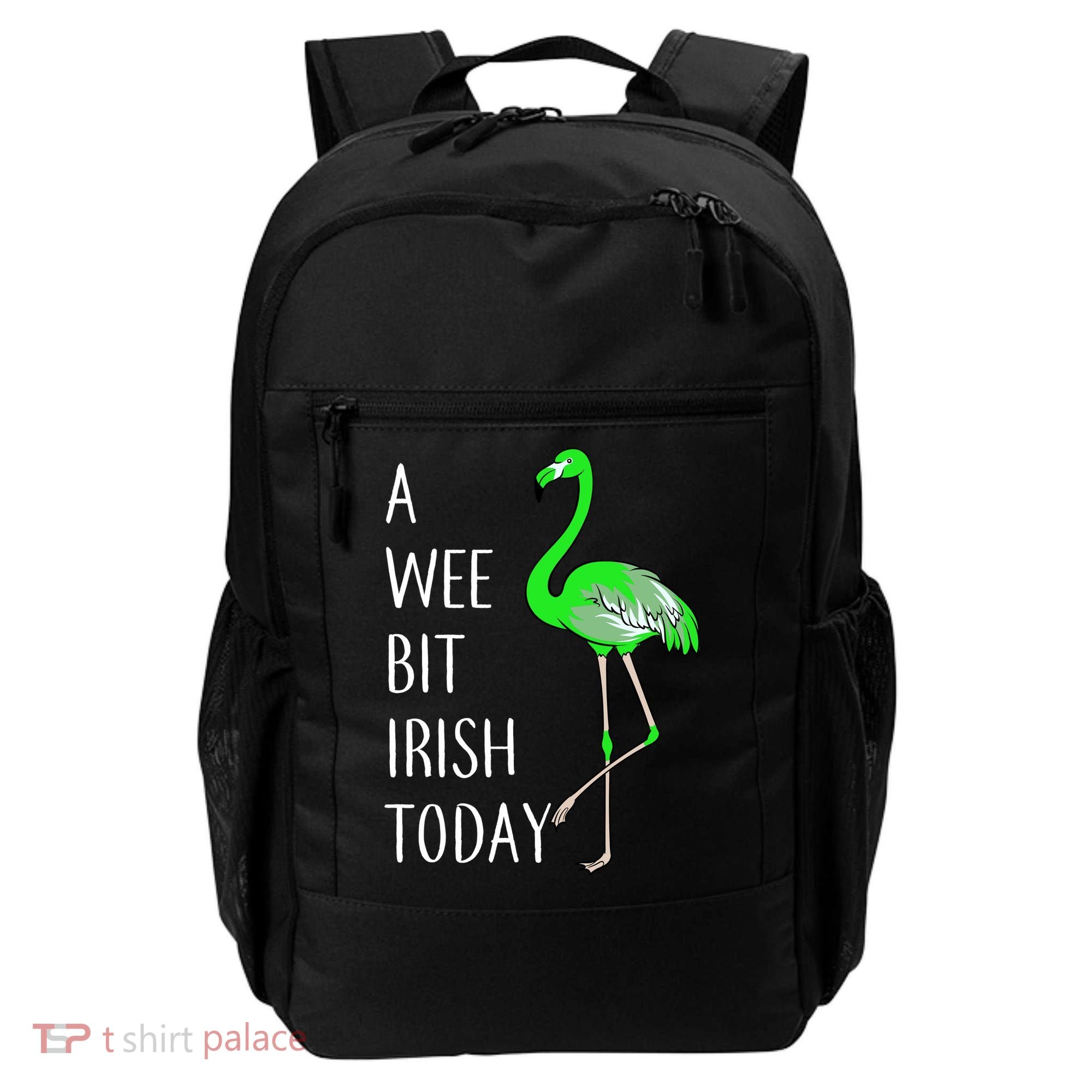 A Wee Bit Irish Today Flamingo Backpack