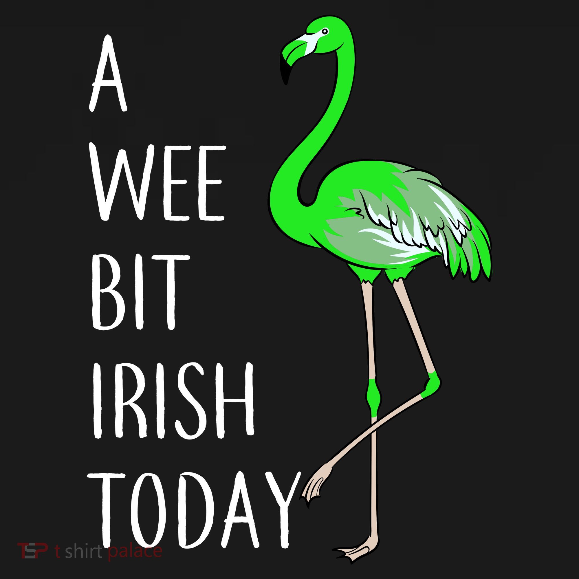 A Wee Bit Irish Today Flamingo Bucket Hat