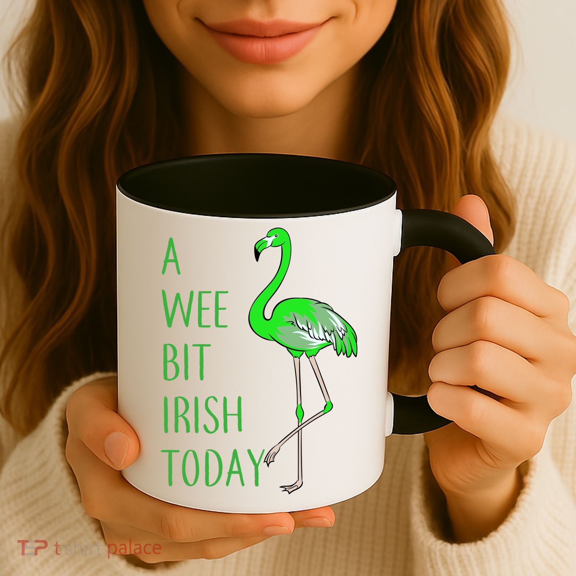 A Wee Bit Irish Today Flamingo Coffee Mug