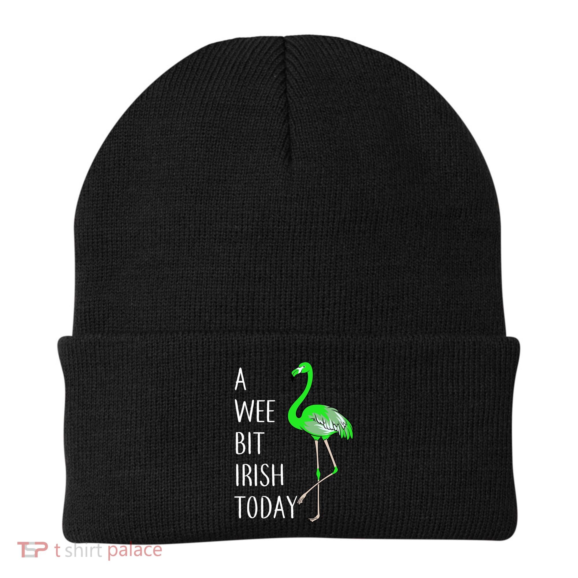 A Wee Bit Irish Today Flamingo Beanie