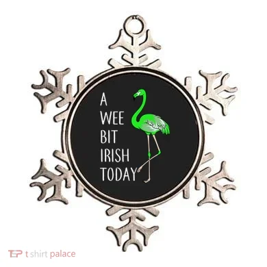 A Wee Bit Irish Today Flamingo Ornament