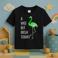 A Wee Bit Irish Today Flamingo Toddler T-Shirt thumb 3