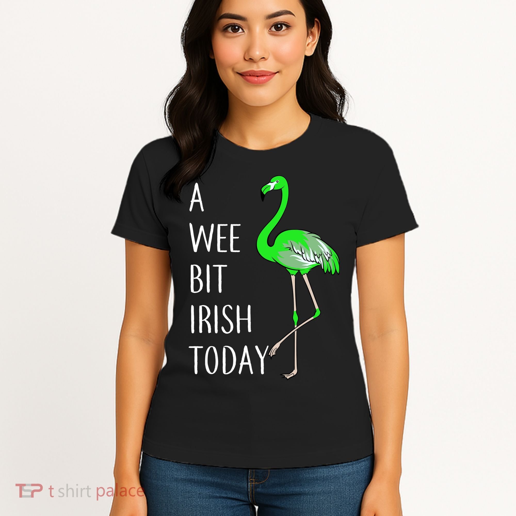 A Wee Bit Irish Today Flamingo Women's T-Shirt