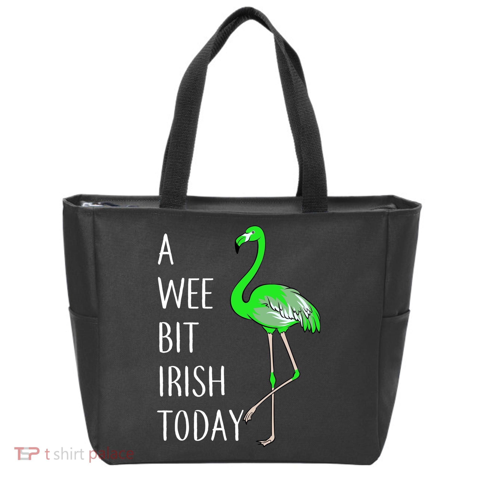 A Wee Bit Irish Today Flamingo Tote Bag