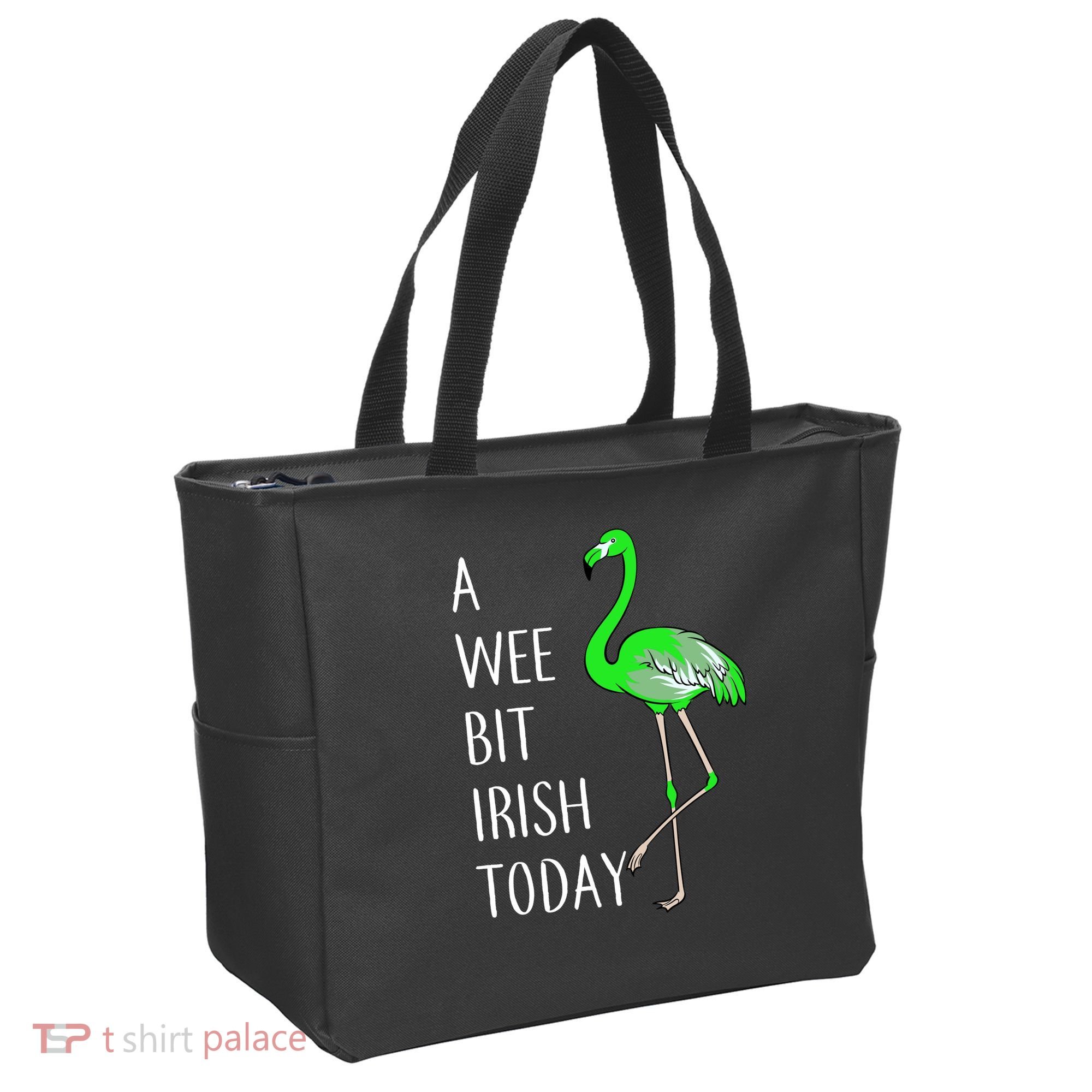 A Wee Bit Irish Today Flamingo Tote Bag