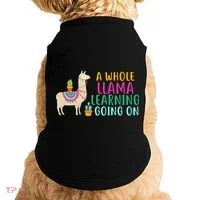 A Whole Llama Learning Going On Doggie Tank thumb 0