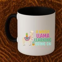 A Whole Llama Learning Going On Coffee Mug thumb 2