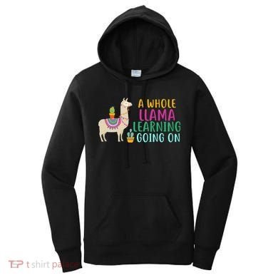 A Whole Llama Learning Going On Women's Hoodie