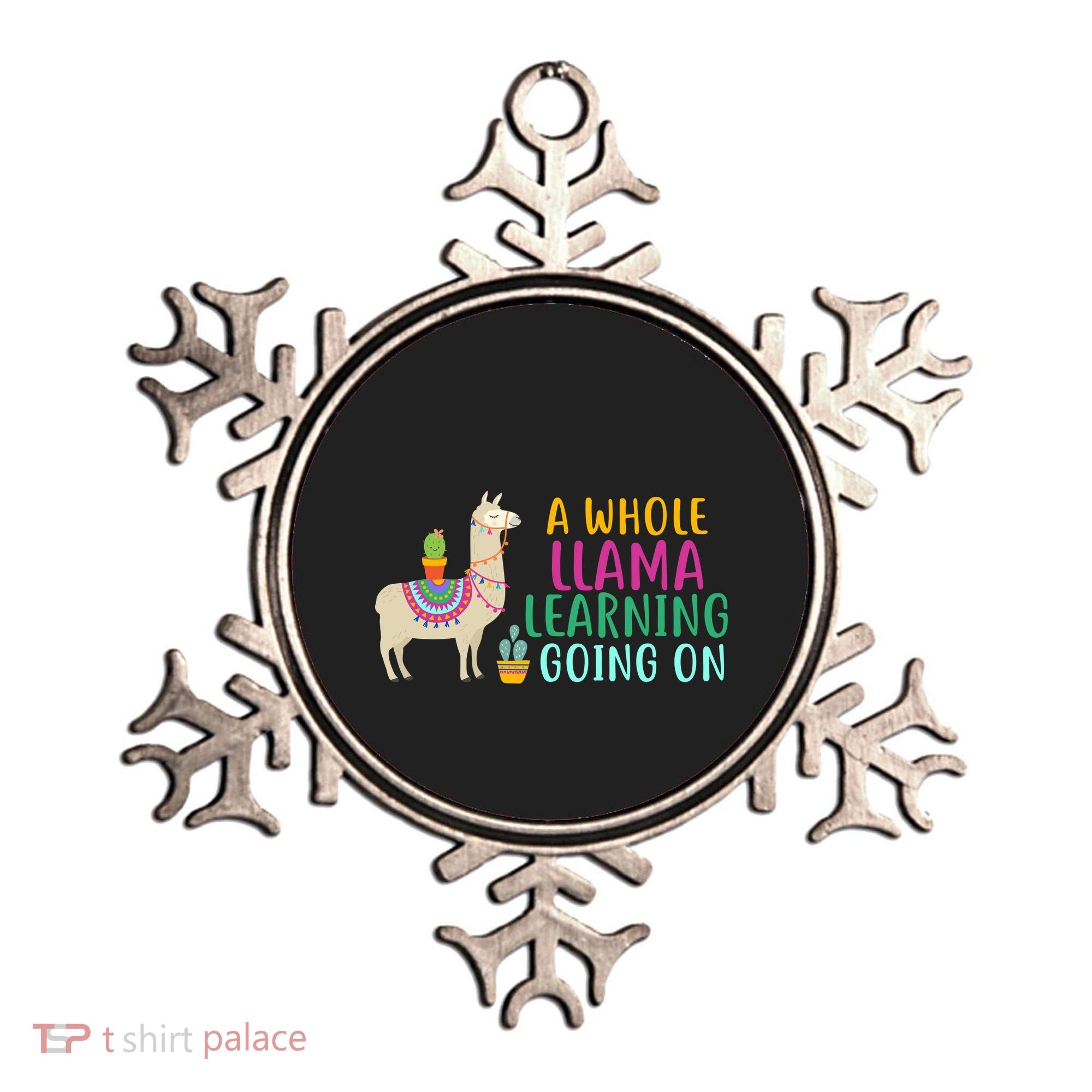 A Whole Llama Learning Going On Ornament