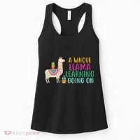 A Whole Llama Learning Going On Women's Tank Top thumb 0