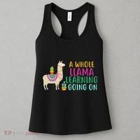 A Whole Llama Learning Going On Women's Tank Top thumb 3