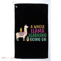 A Whole Llama Learning Going On Golf Towel thumb 0