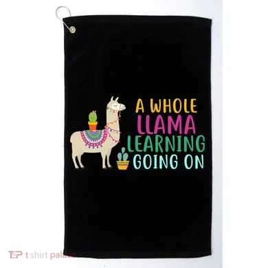 A Whole Llama Learning Going On Golf Towel